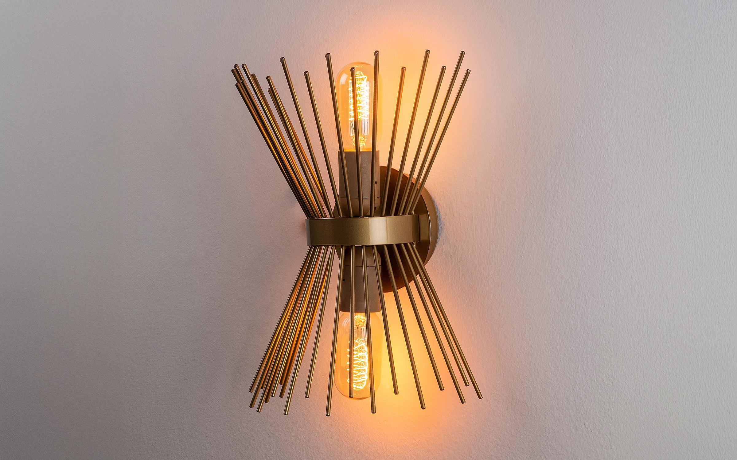 Wall lamp Kirpi, golden  2